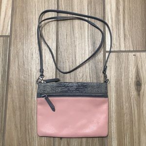 Tumi Cross Body Bag - Pink and Gray